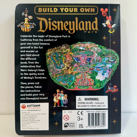 Build Your Own Disneyland Park 3D Model ~ Press Out Pieces Activity Book - Picture 11 of 11